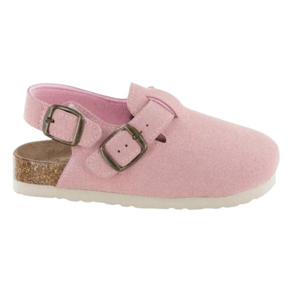 Northside Toddler Girls Suede Leather Slingback Clog Slides Velcro Buckle Size 6 - Picture 1 of 9